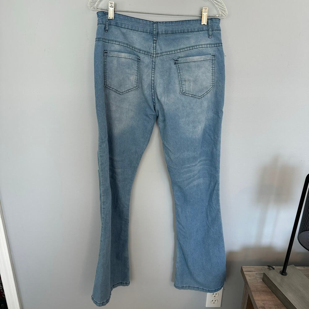 Jeans Brand Flare Leg Jeggings Jeans Size Medium - Picture 2 of 6
